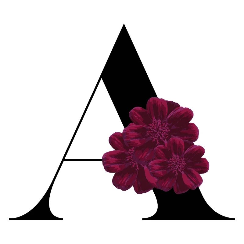 Buchstabe A Blühende