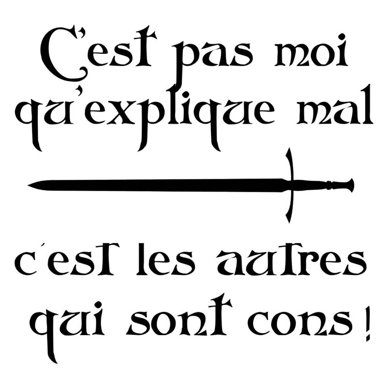 C'est pas moi qui explique mal…