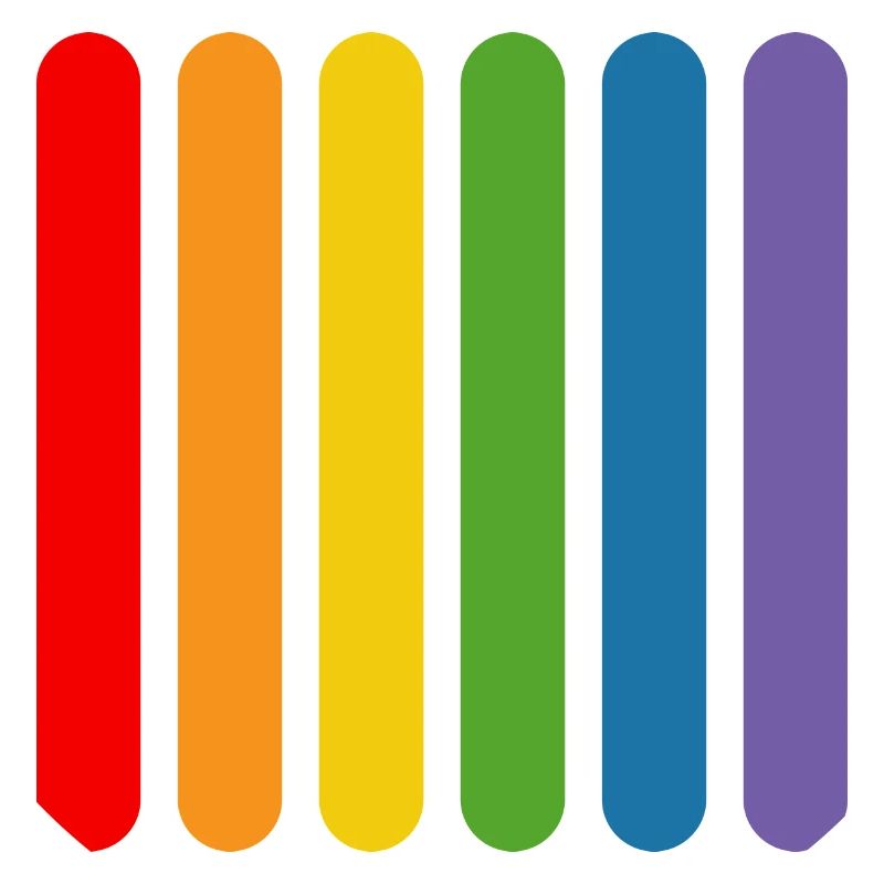 Regenbogen Staebchen