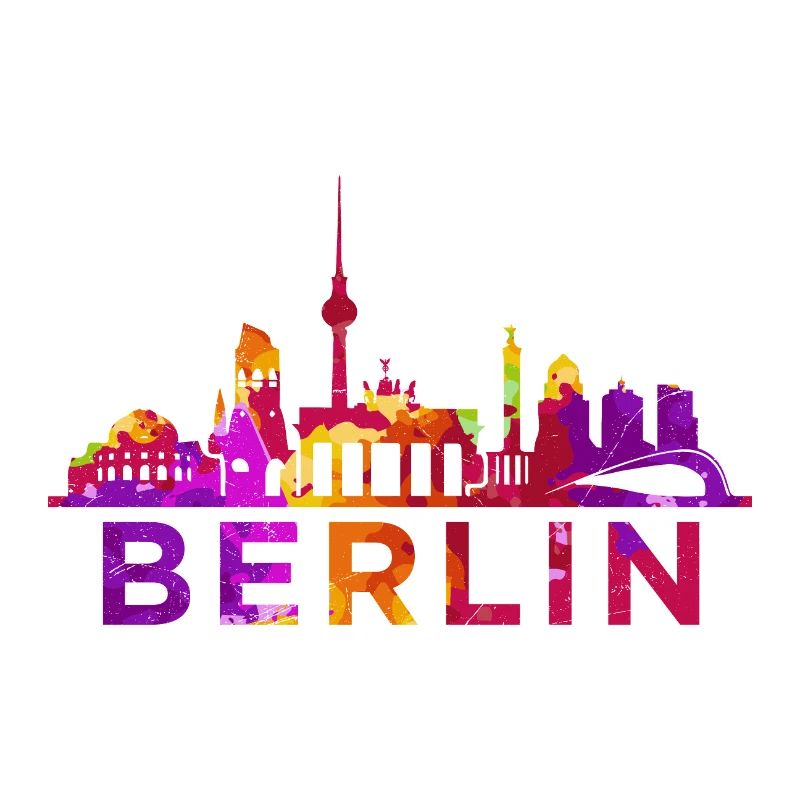 Berlin Skyline Impression Idée cadeau souvenir