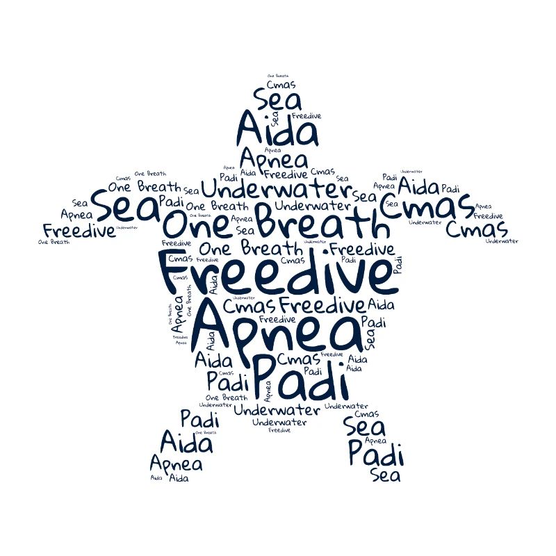 Freedive - Word Cloud Turtle