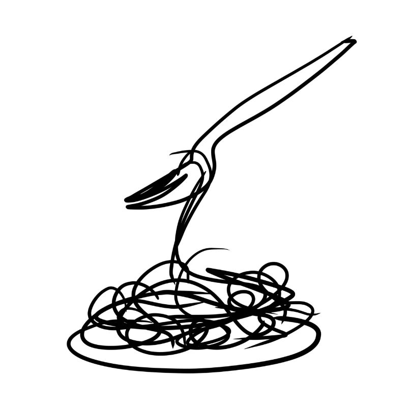 eat spaghetti