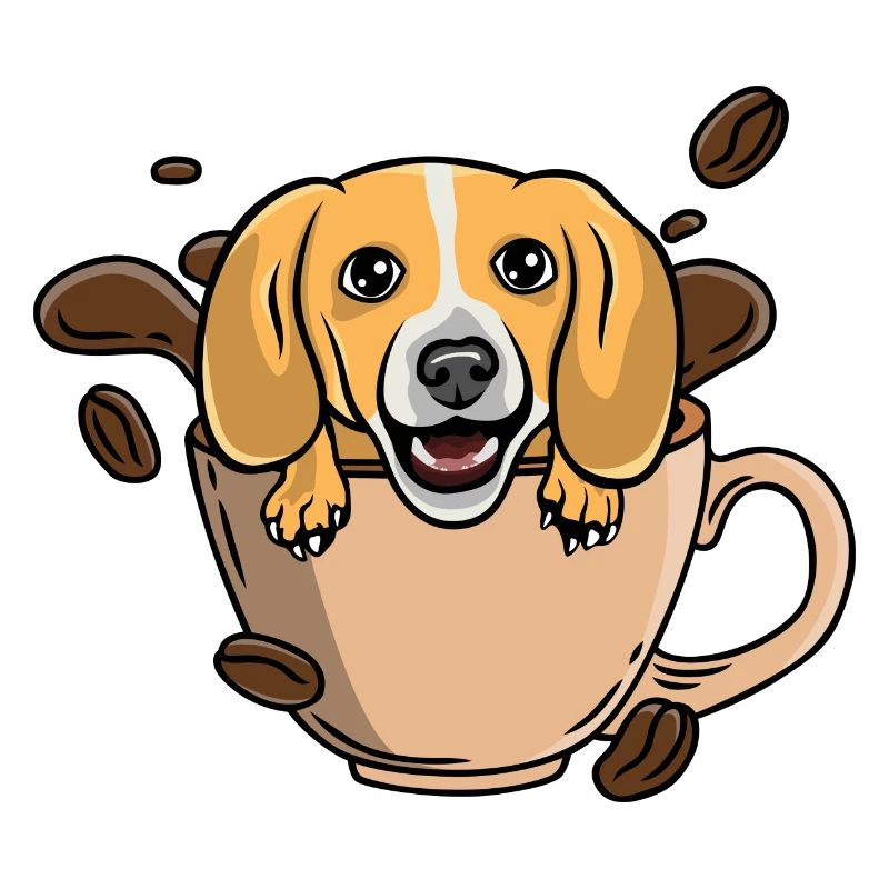 Beagle à café