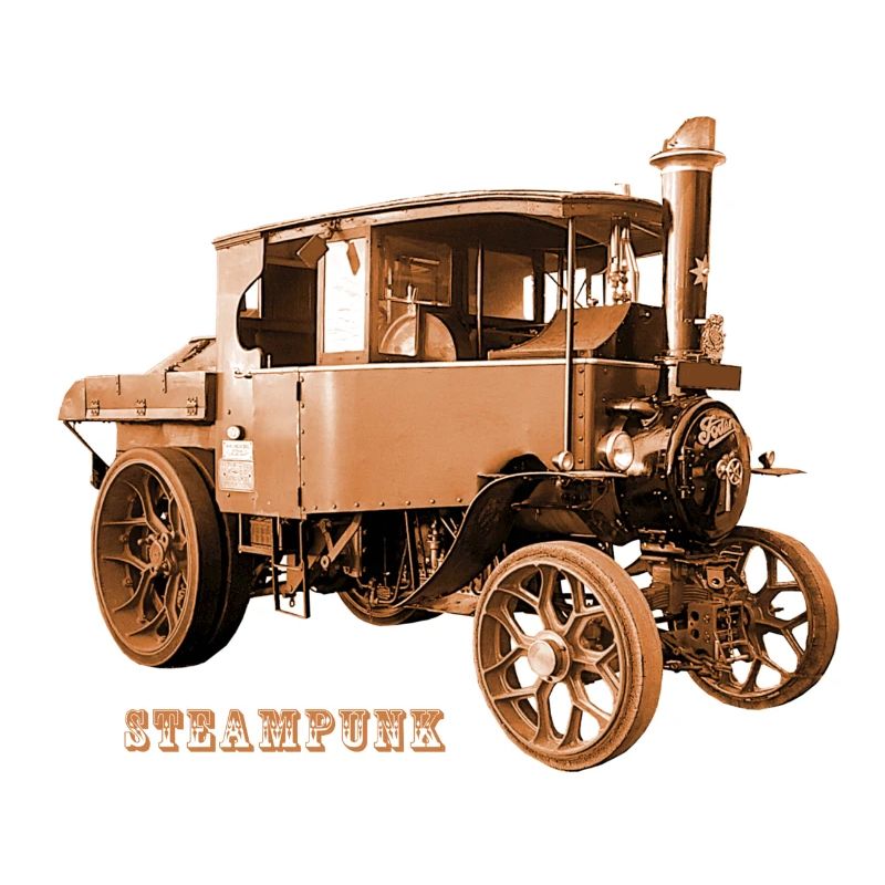 Traktor Tractor Steampunk Zahnrad Retro Technik