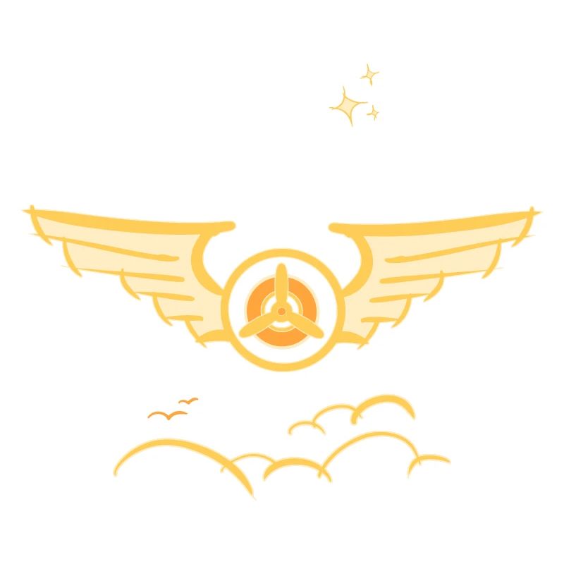 Aviation Symbol Luftwaffenschwinge Flugzeug Pilot
