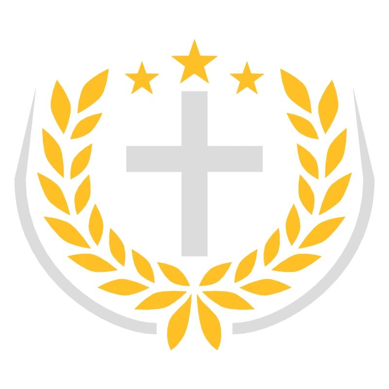 Jesus Christ Laurel Wreath Logo