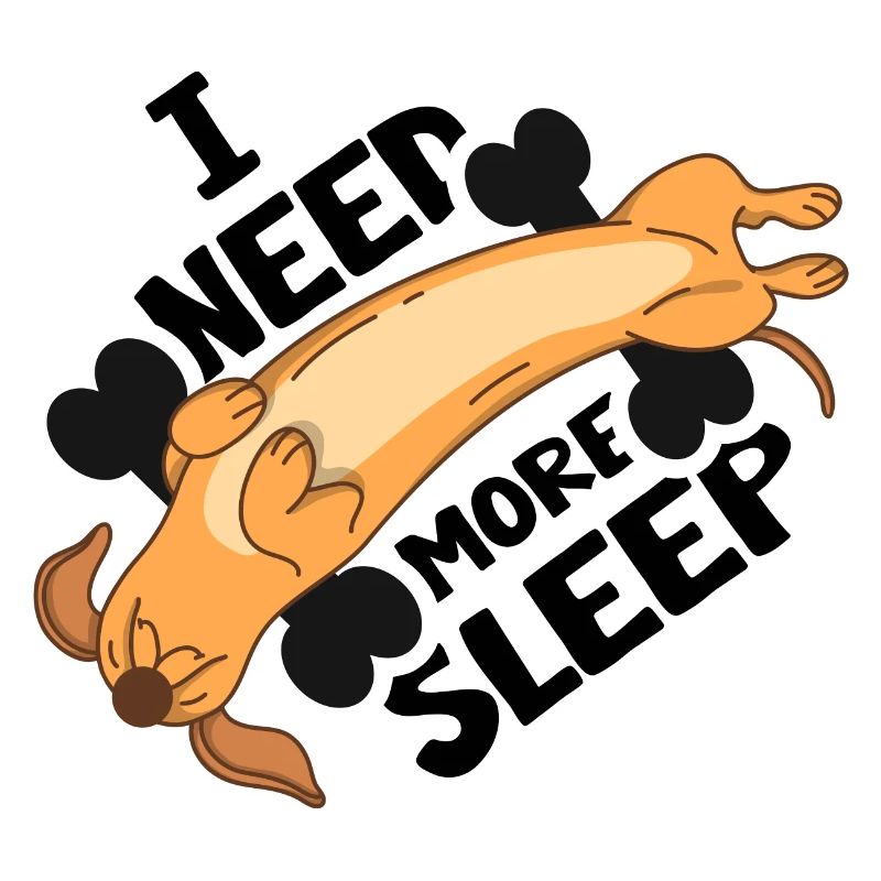 Teckel endormi Teckel Teckel Teckel Sleepy Cap