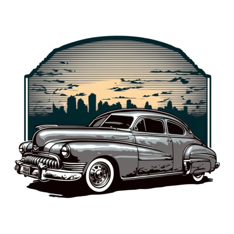 Oldtimer Usa Vintage Rock n Roll Skyline