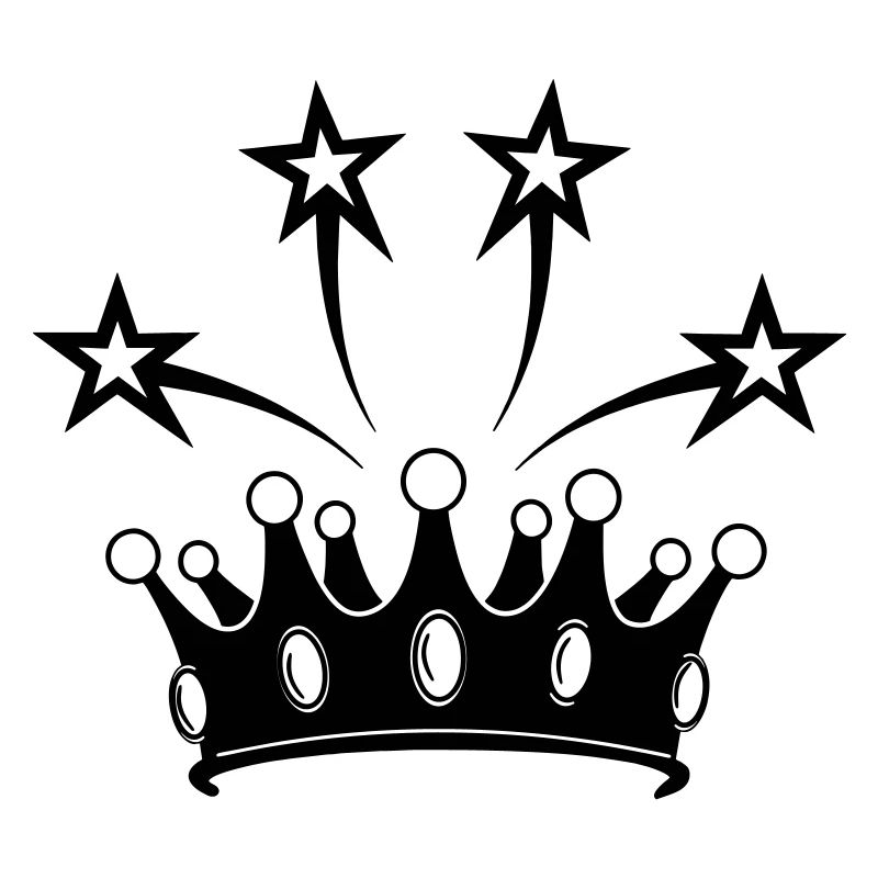 Couronne avec étoiles