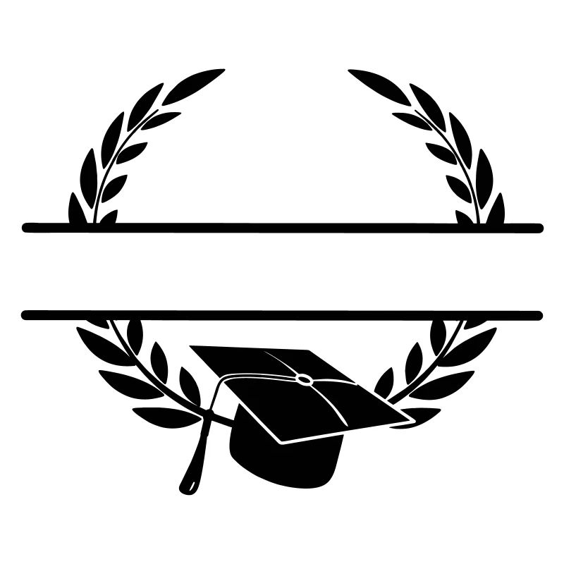 Successful cap in laurel wreath monogram