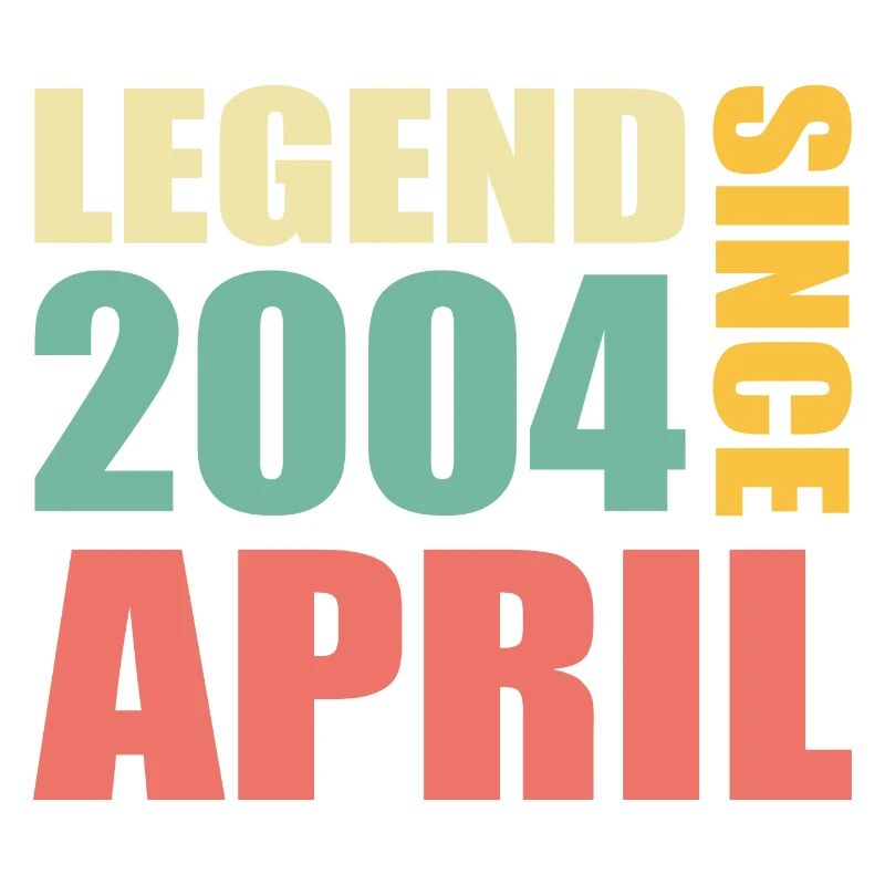 19th birthday April Born 2004 Gift idea