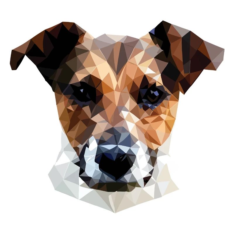 Jack Russell Terrier Chien Polygone