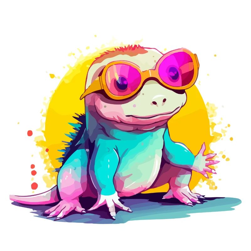 Mino, der axolotl mit der Brille