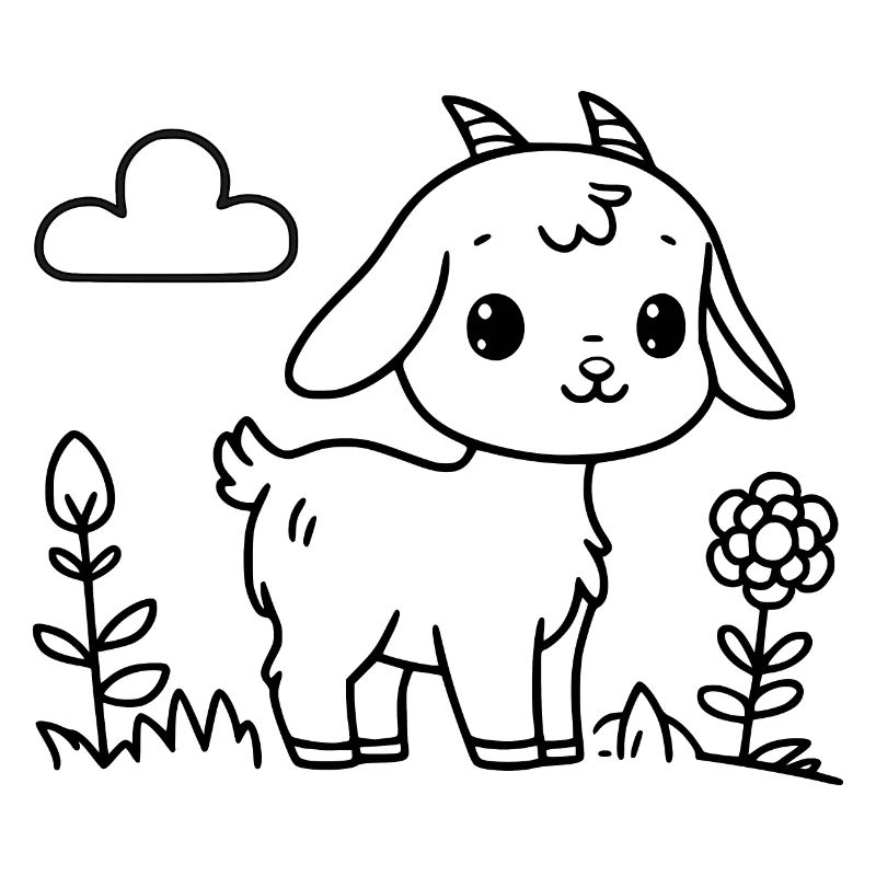 Chèvre mignonne