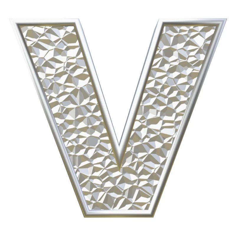 V, letter, initial, monogram,