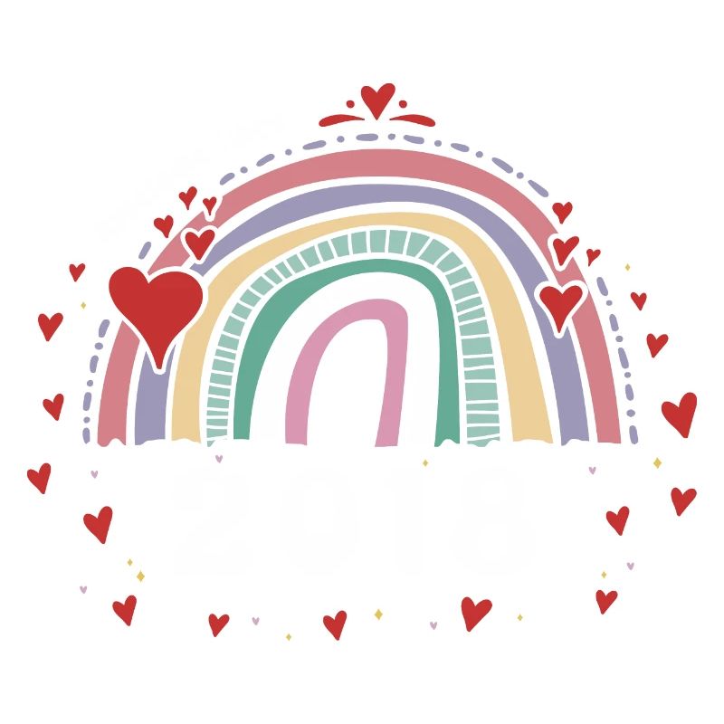 Cute Rainbow Awesome 2018 - 5th Birthday w/