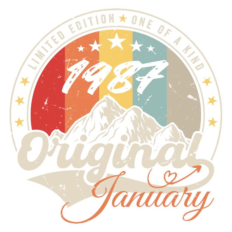 Januar 1987 Vintage Retro Geburtstagsgeschenk
