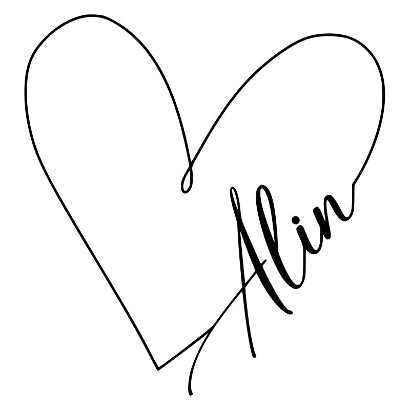 Alin Name Heart Line