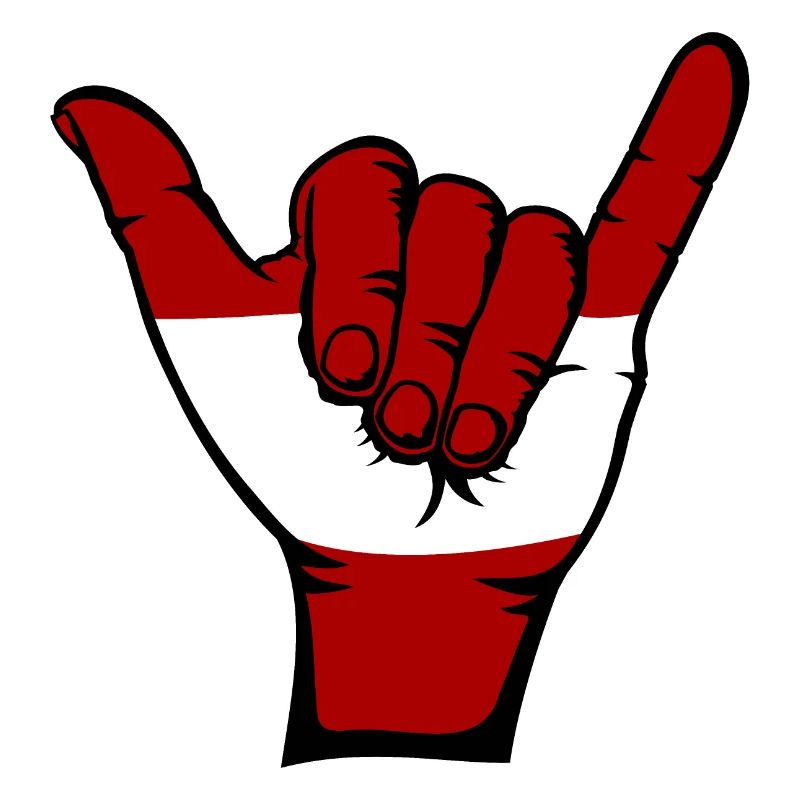 Drapeau de l’Autriche Symbole de surf