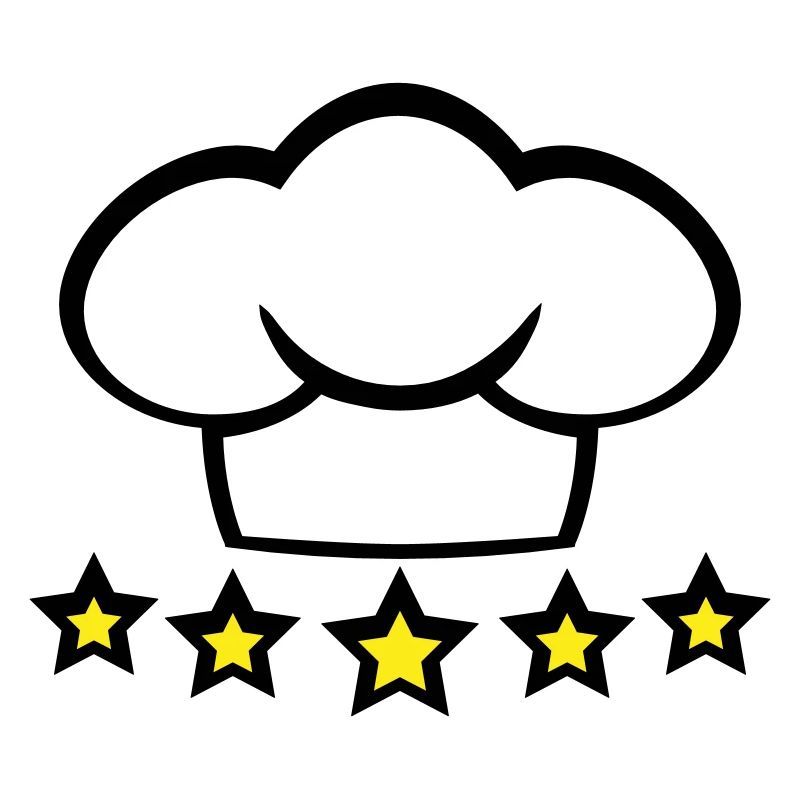 Chef Kitchen Chef's Hat 5 Star Master Cool