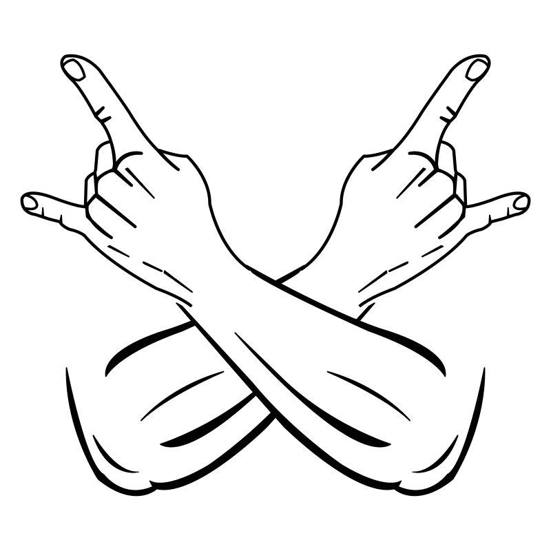 cool hands symbol
