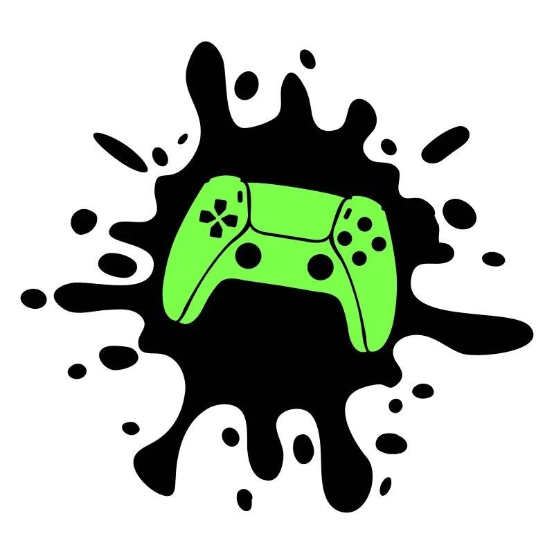 Blobs de manette de jeu de joueur