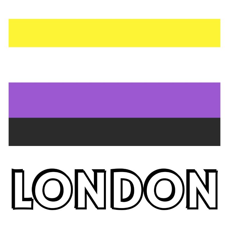 Non binary Pride Flag London