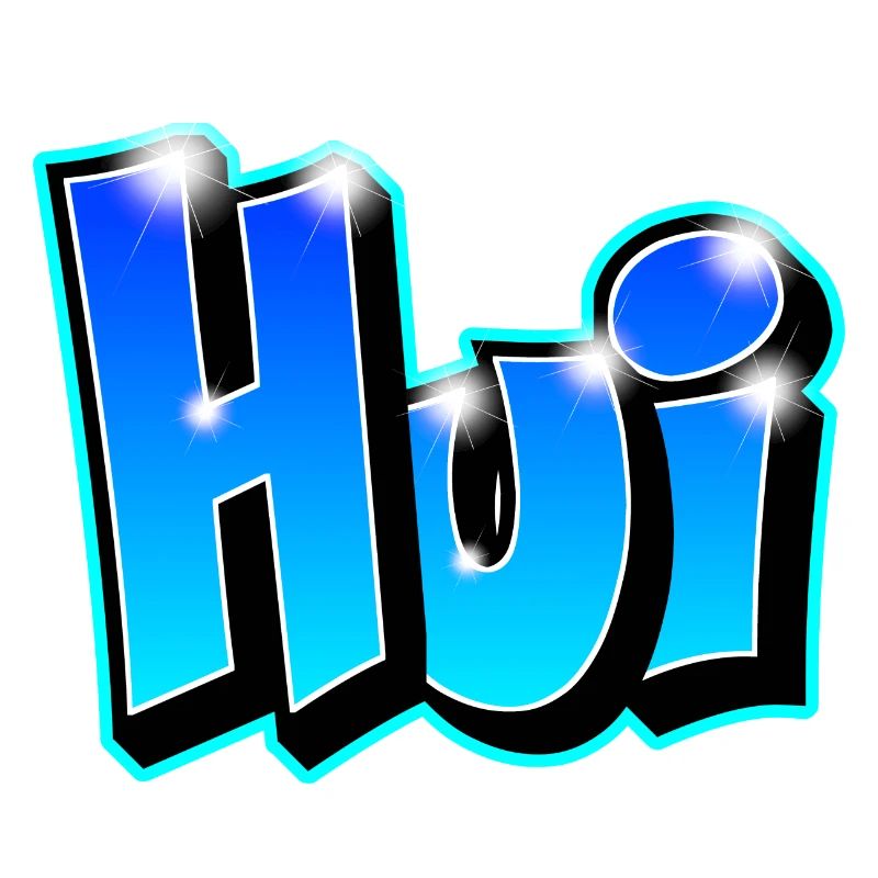 Graffiti "Hui" printable on any medium!