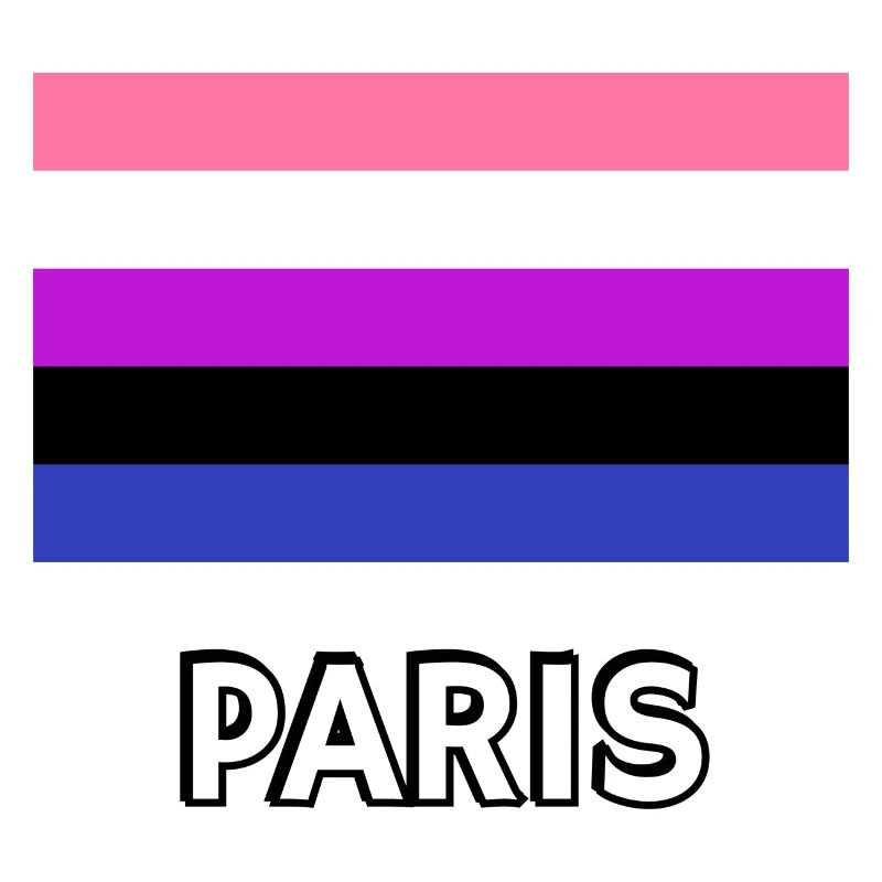Genderfluid Pride Drapeau Paris