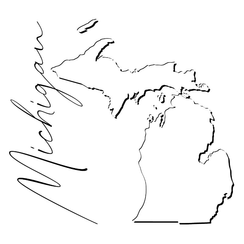 Michigan (United States) | Map | Shadow Script
