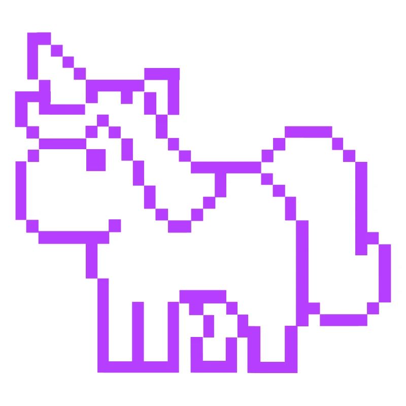 licorne pixel