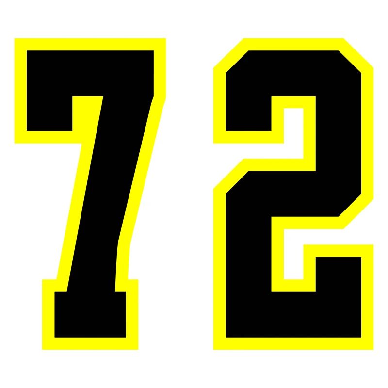 Maillot à numéros 72