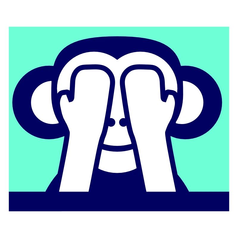 3 Wise Monkeys See Nothing Keeps Eyes Hidden