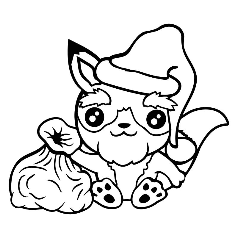 Fuchs Rotfuchs Weihnachtsmann Weihnachten Geschenk