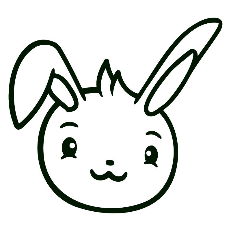 Rabbit Rabbit Looks Cute Happy Friendly