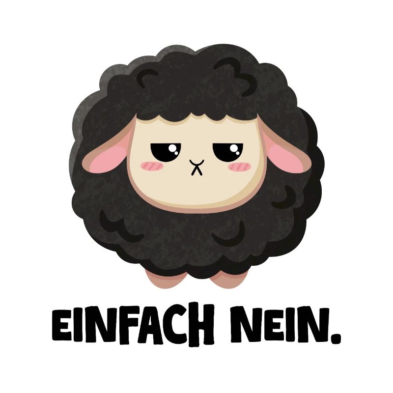 Grumpy Schaf Einfach nein