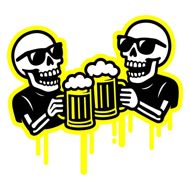 Skeleton Party Beer Team