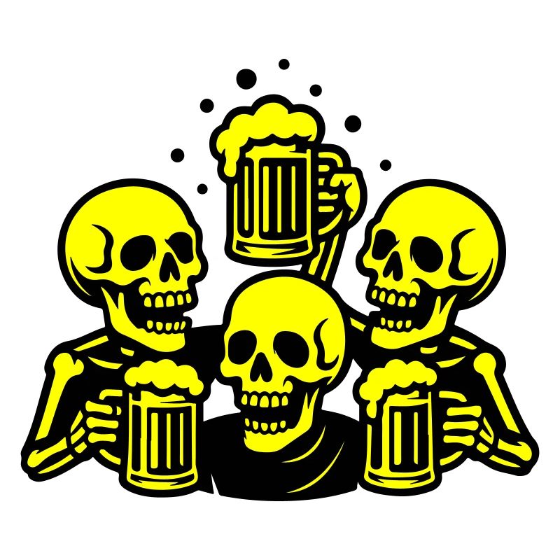 Skeleton Beer Team Drôle
