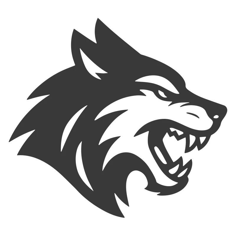 Wolf head logo icon