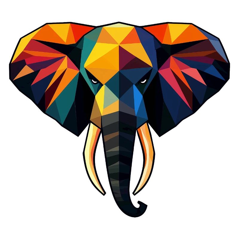 Elefant Low Poly Design