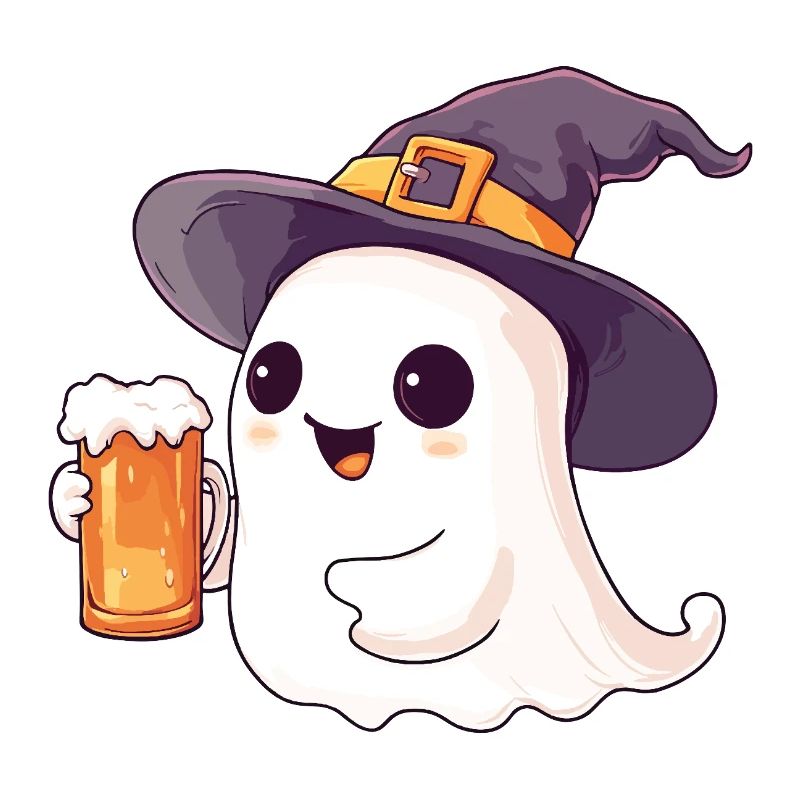 Halloween Ghost Ghost Beer Alcohol Funny