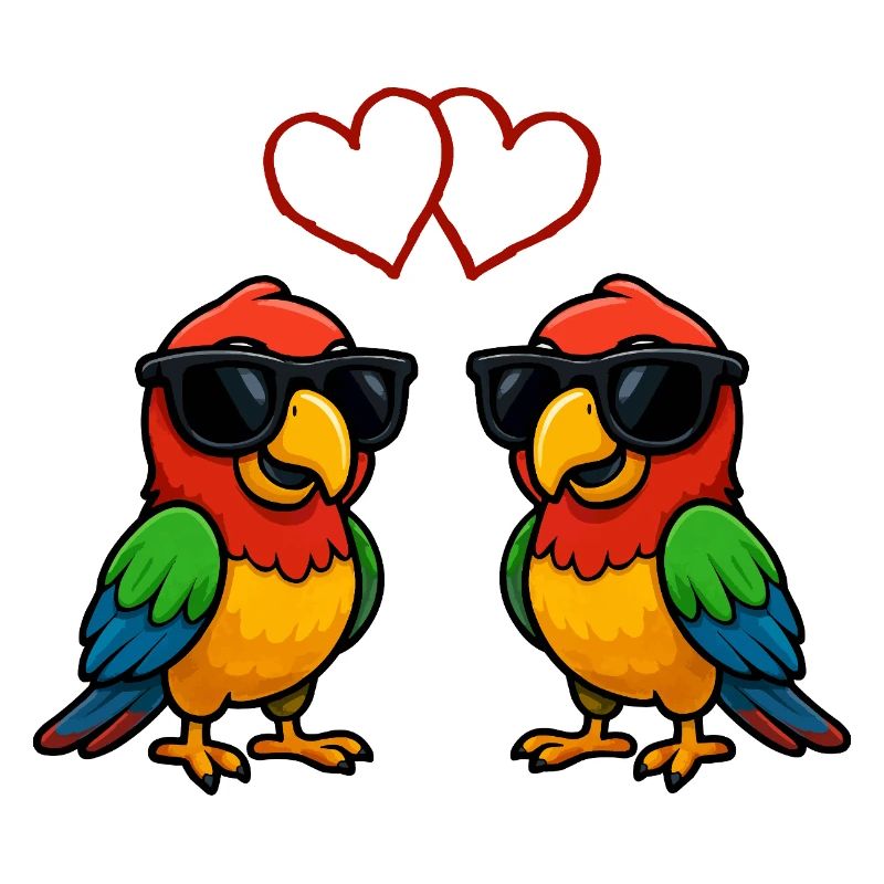 Lunettes de soleil perroquet Comic Love