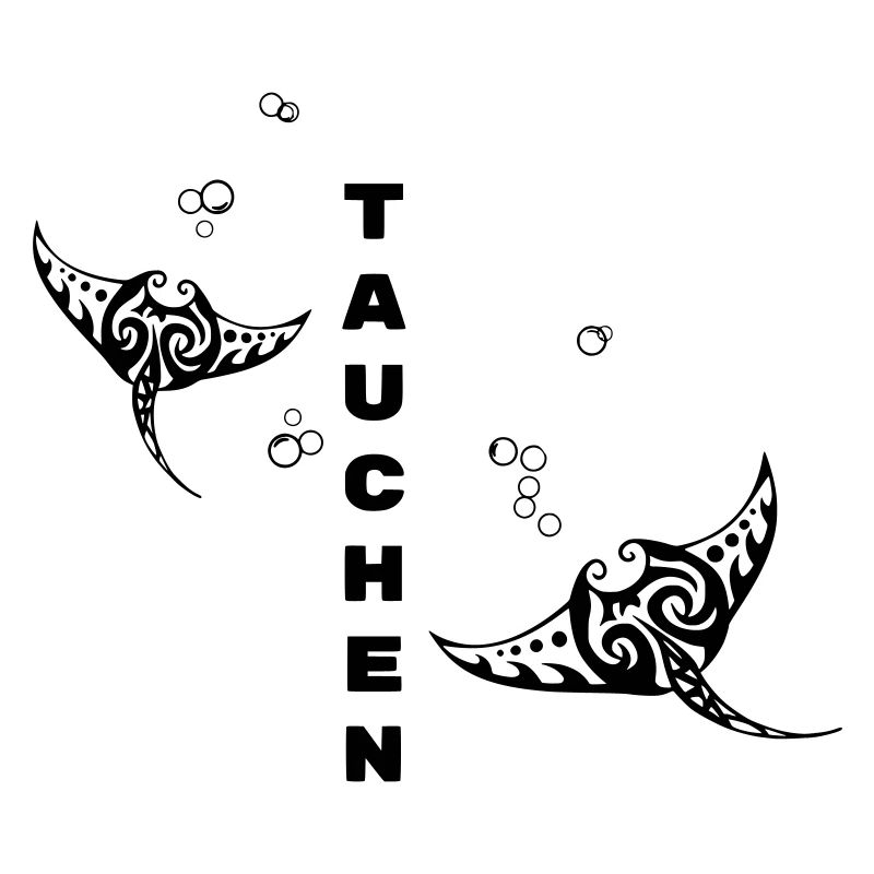 Diving – Tribal Manta Rays Design
