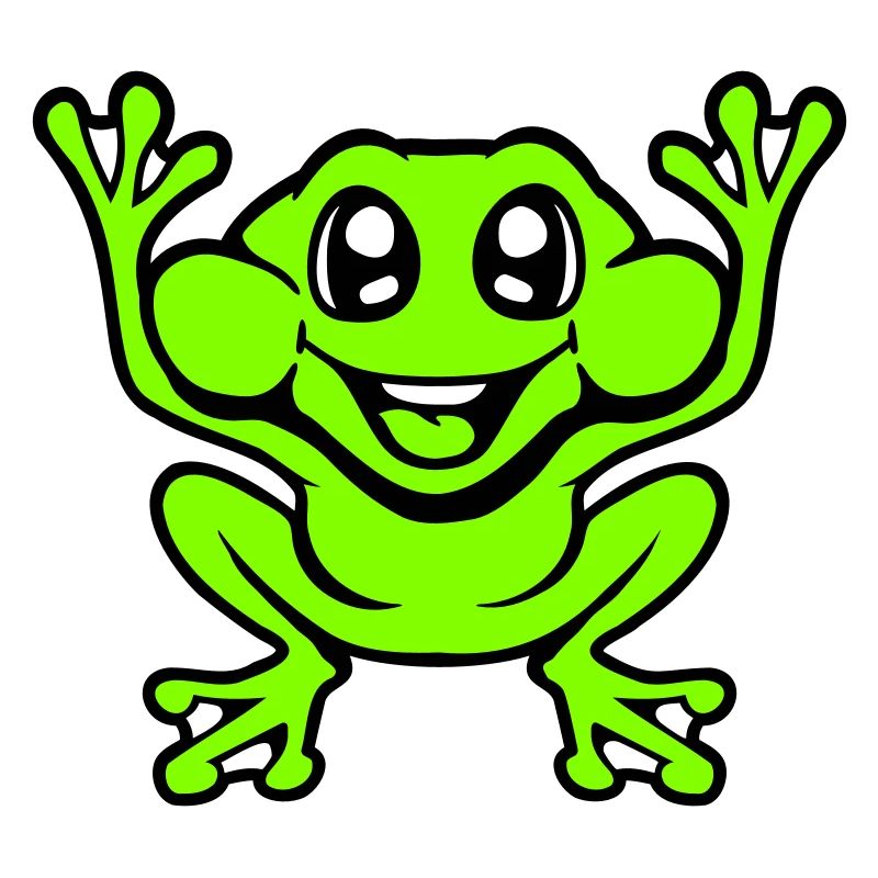 Frog Toad Laughs Funny Jumping Happy Comic