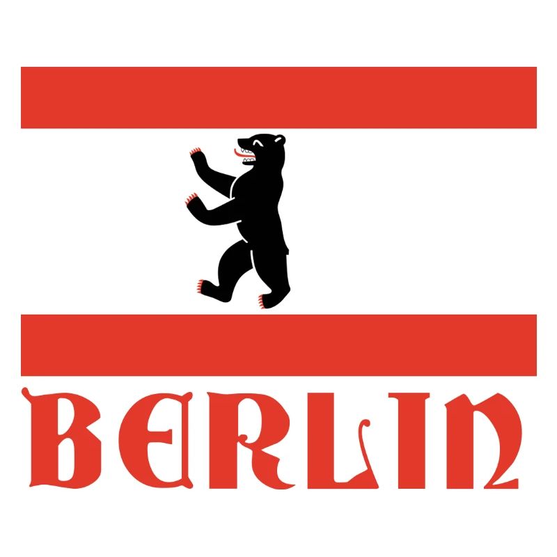 Graphique du drapeau de l’ours de Berlin