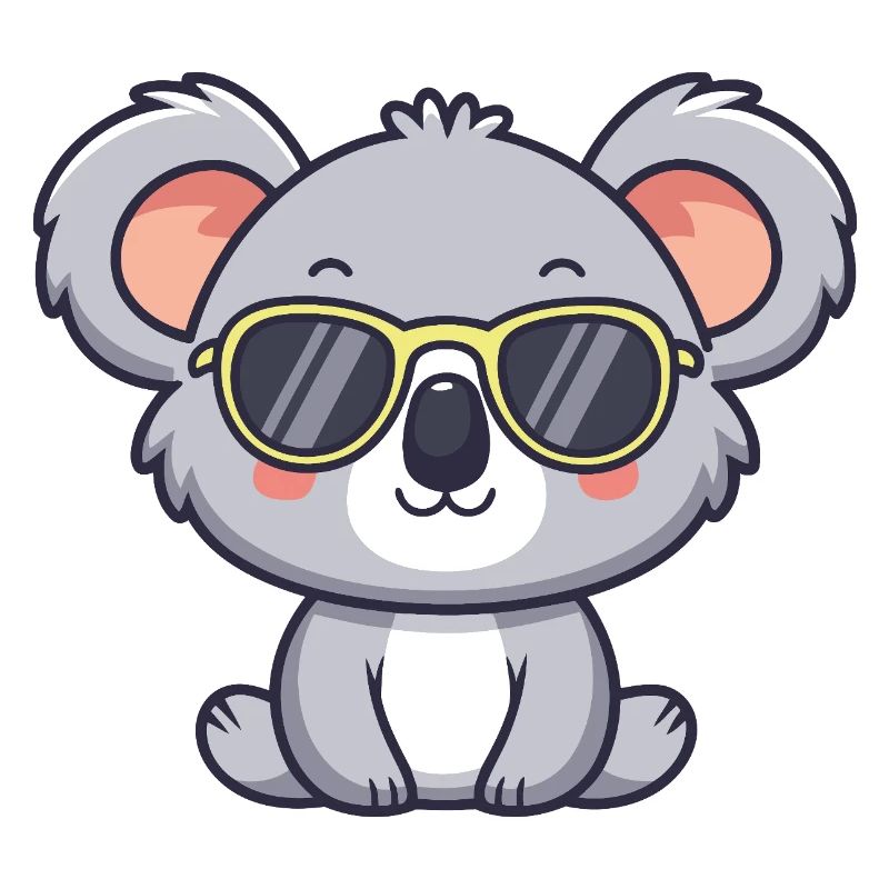 Koala Yellow Pop Glasses