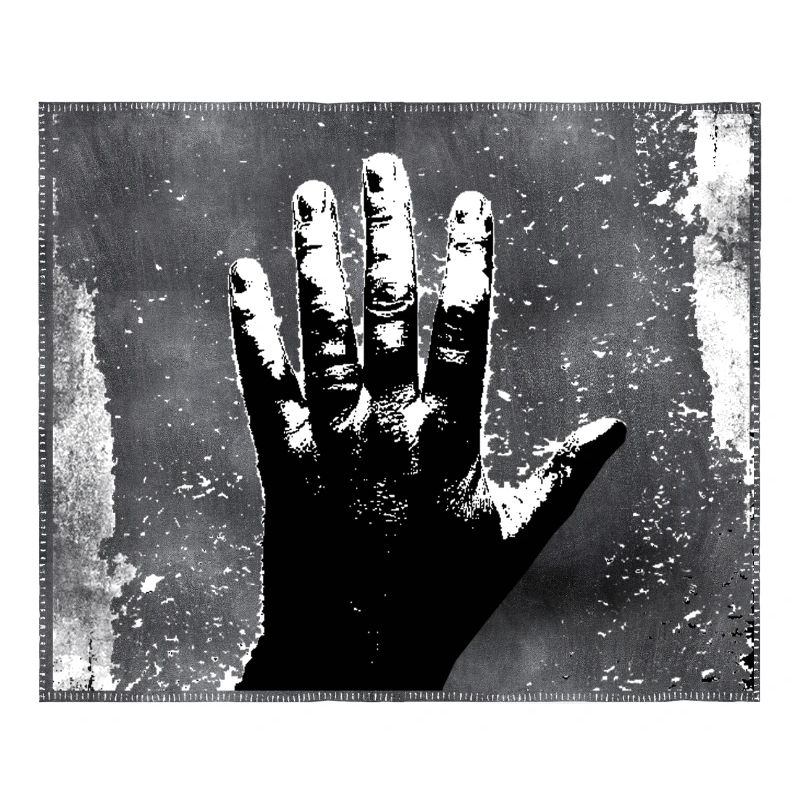 Grunge à silhouette de mainStyle monochrome