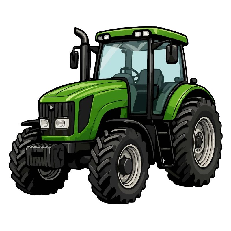 Green Tractor Powerful Design