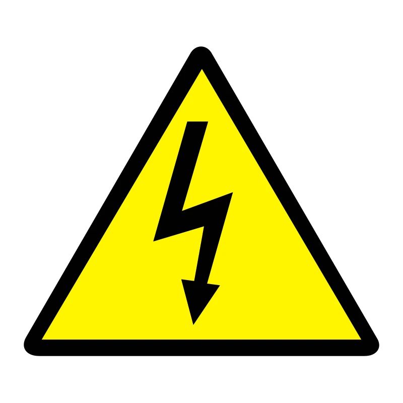 Attention,Symbole,Foudre,Électicité