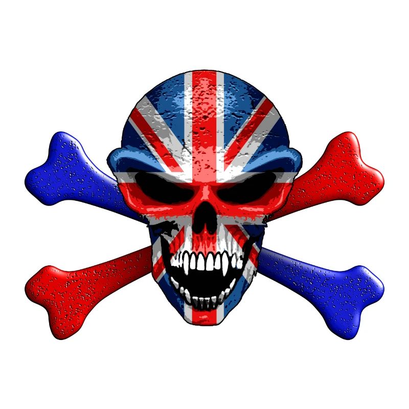 Union Jack Skull